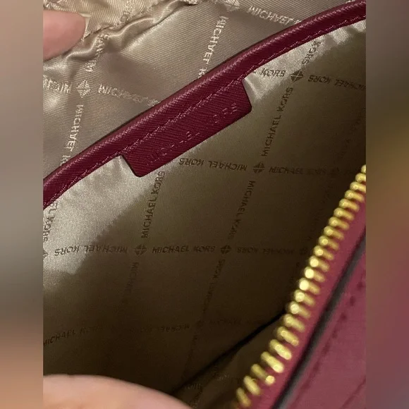 Michael Kors Jet Set Burgundy Crossbody Bag